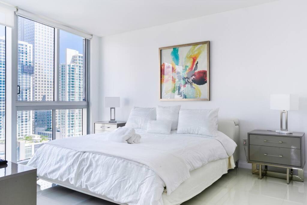Wonderful 2 Bedroom Apt With Ocean Views At Icon Brickell Miami Dış mekan fotoğraf