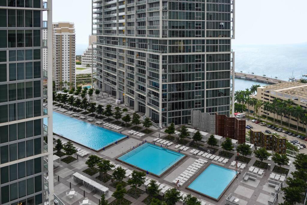 Wonderful 2 Bedroom Apt With Ocean Views At Icon Brickell Miami Dış mekan fotoğraf